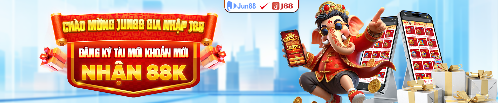 Banner jun88 khuyến mãi tặng 88k